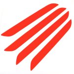 4 PCS Carbon Faser Autotürverkleidung Dekorativer Aufkleber für Audi Q3 – Bild 3