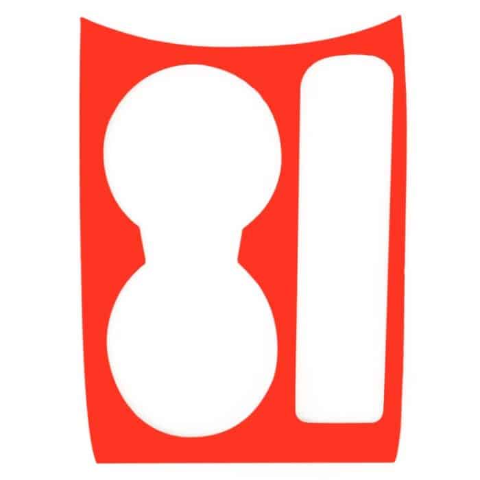 Carbon Faser Auto Wasser Cup Panel dekorative Aufkleber für Audi Q3 – Bild 3