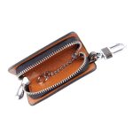 Universelle Leder-Knethaut-Textur, Taille, hängender Reißverschluss, Geldbörsen, Schlüsselhalter, Tasche (kein Schlüssel im Lieferumfang enthalten). – Bild 3