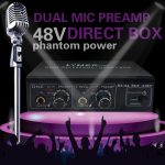 LINEPAUDIO A961 2-Kanal-Mikrofonverstärker E-Gitarre E-Bass-Verstärker, A961 – Bild 9