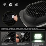 7 Zoll 5X7 H4 15W DC 9-30V 1500LM IP67 PKW LKW Geländewagen LED Arbeitsscheinwerfer / Scheinwerfer, mit 15LEDs Lampen – Bild 5