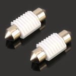 2 PCS 31mm DC12V 1.7W 6000K 135LM 2LEDs SMD-3030 Auto-Leselampe mit Decoder – Bild 2