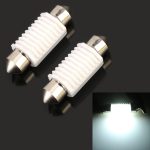 2 PCS 36 mm DC12V 1,7 W 6000K 135LM 2LEDs SMD-3030 Auto-Leselampe mit Decoder