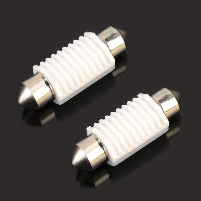 2 PCS 36 mm DC12V 1,7 W 6000K 135LM 2LEDs SMD-3030 Auto-Leselampe mit Decoder – Bild 2