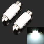 2 PCS 39 mm DC12V 1,7 W 6000K 135LM 2LEDs SMD-3030 Auto-Leselampe mit Decoder