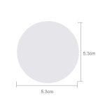 4 PCS White And Black Grid Metall Autoaufkleber Radnabenkappen Mittelabdeckung Dekoration – Bild 3