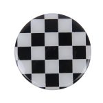 4 PCS White And Black Grid Metall Autoaufkleber Radnabenkappen Mittelabdeckung Dekoration – Bild 4