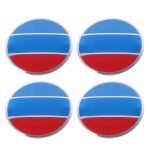 4 PCS National Flag Metall Auto Aufkleber Radnabenkappen Mittelabdeckung Dekoration – Bild 2