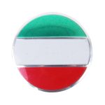 4 PCS Italien Flagge Metall Auto Aufkleber Radnabenkappen Mittelabdeckung Dekoration – Bild 4