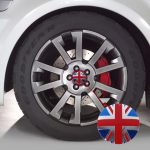 4 PCS England Flagge Metall Auto Aufkleber Radnabenkappen Mittelabdeckung Dekoration