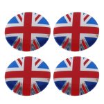 4 PCS England Flagge Metall Auto Aufkleber Radnabenkappen Mittelabdeckung Dekoration – Bild 2