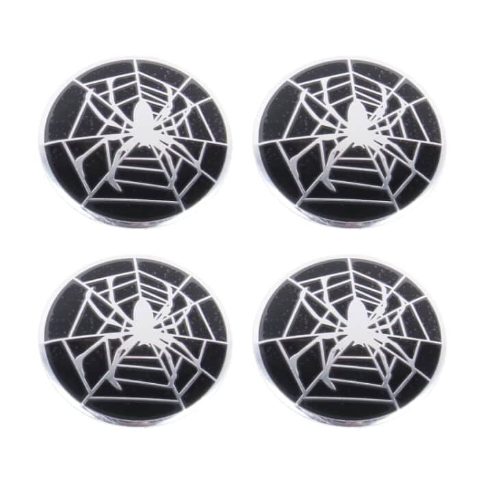4 PCS Spider Metal Autoaufkleber Radnabenkappen Mittelabdeckung Dekoration – Bild 2
