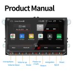 9093 HD 9 Zoll Auto Android 8.1 Funkempfänger MP5-Player für Volkswagen, Support FM & Bluetooth & TF-Karte & GPS & WIFI mit Dekodierung – Bild 2