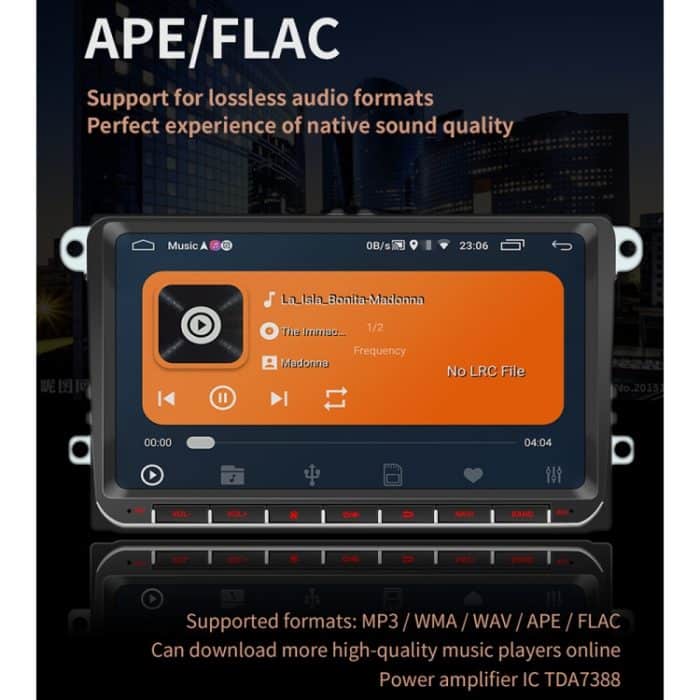 9093 HD 9 Zoll Auto Android 8.1 Funkempfänger MP5-Player für Volkswagen, Support FM & Bluetooth & TF-Karte & GPS & WIFI mit Dekodierung – Bild 17