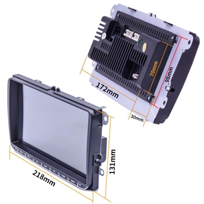 9093 HD 9 Zoll Auto Android 8.1 Funkempfänger MP5-Player für Volkswagen, Support FM & Bluetooth & TF-Karte & GPS & WIFI mit Dekodierung – Bild 3