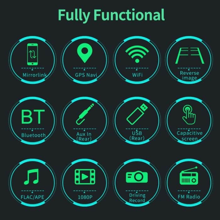 9093 HD 9 Zoll Auto Android 8.1 Funkempfänger MP5-Player für Volkswagen, Support FM & Bluetooth & TF-Karte & GPS & WIFI mit Dekodierung – Bild 6