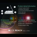 H6 Multifunktions-Auto-Smartphone-Navigation Head-Up-Displayhalter für 6-Zoll-Smartphone – Bild 4