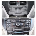 2 PCS Auto CD Einstellrahmen Carbon Faser Dekorativer Aufkleber für Mercedes-Benz W204 – Bild 6