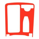 Auto links fahren Wasserbecher Panel Kohlefaser dekorative Aufkleber für Mercedes-Benz W204 – Bild 3