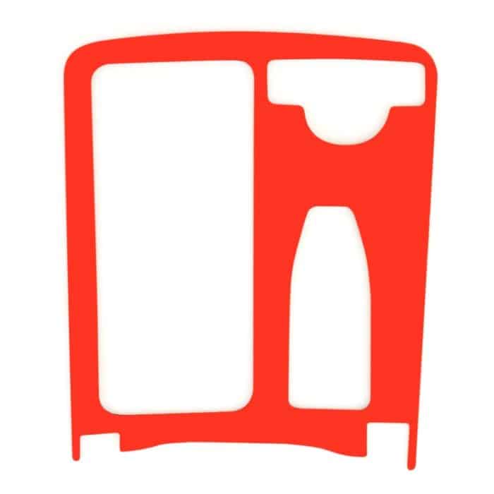 Auto links fahren Wasserbecher Panel Kohlefaser dekorative Aufkleber für Mercedes-Benz W204 – Bild 3