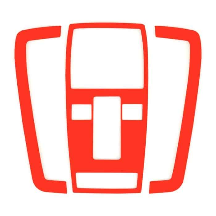 3 PCS Car Front Dome Light Panel Karbonfaser-Aufkleber für Mercedes-Benz W204 – Bild 3