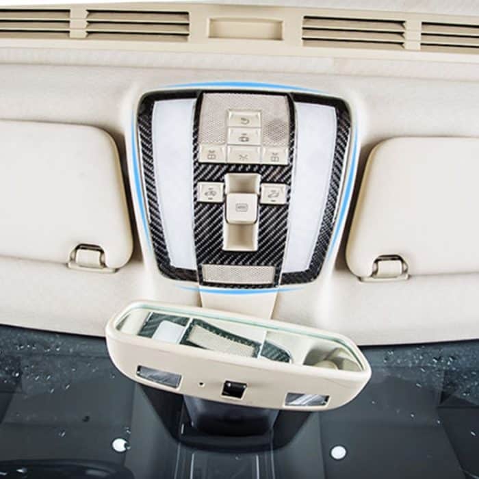 3 PCS Car Front Dome Light Panel Karbonfaser-Aufkleber für Mercedes-Benz W204 – Bild 6