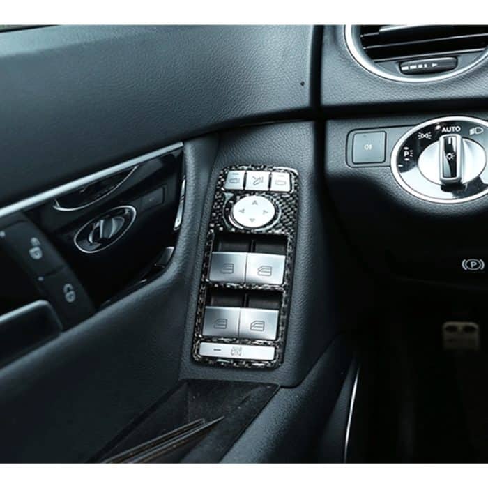 4 PCS Car Window Lift Panel Carbonfaser-Aufkleber für Mercedes-Benz W204 – Bild 6