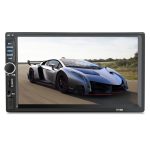7018b 7,0-Zoll-HD-Touchscreen-Dual-DIN-Autoradio-Bluetooth-Stereo MP3 / MP4 / MP5-Player mit Fernbedienung, mit Rückfahrkamera, 6800-Modul, Unterstützung FM / TF-Karte / USB-Flash-Festplatte – Bild 2