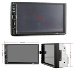 7018b 7,0-Zoll-HD-Touchscreen-Dual-DIN-Autoradio-Bluetooth-Stereo MP3 / MP4 / MP5-Player mit Fernbedienung, mit Rückfahrkamera, 6800-Modul, Unterstützung FM / TF-Karte / USB-Flash-Festplatte – Bild 12