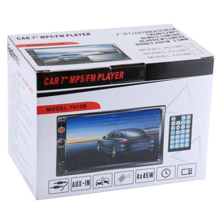 7018b 7,0-Zoll-HD-Touchscreen-Dual-DIN-Autoradio-Bluetooth-Stereo MP3 / MP4 / MP5-Player mit Fernbedienung, mit Rückfahrkamera, 6800-Modul, Unterstützung FM / TF-Karte / USB-Flash-Festplatte – Bild 17