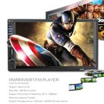 7018b 7,0-Zoll-HD-Touchscreen-Dual-DIN-Autoradio-Bluetooth-Stereo MP3 / MP4 / MP5-Player mit Fernbedienung, mit Rückfahrkamera, 6800-Modul, Unterstützung FM / TF-Karte / USB-Flash-Festplatte – Bild 5