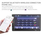 7018b 7,0-Zoll-HD-Touchscreen-Dual-DIN-Autoradio-Bluetooth-Stereo MP3 / MP4 / MP5-Player mit Fernbedienung, mit Rückfahrkamera, 6800-Modul, Unterstützung FM / TF-Karte / USB-Flash-Festplatte – Bild 7