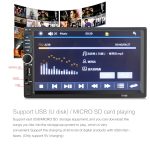 7018b 7,0-Zoll-HD-Touchscreen-Dual-DIN-Autoradio-Bluetooth-Stereo MP3 / MP4 / MP5-Player mit Fernbedienung, mit Rückfahrkamera, 6800-Modul, Unterstützung FM / TF-Karte / USB-Flash-Festplatte – Bild 8