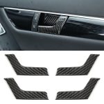 4 PCS Autotür Innengriff Carbon Faser Dekorativer Aufkleber für Mercedes-Benz W204