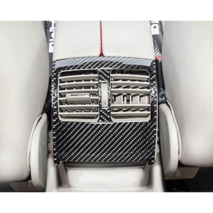 2 PCS Auto Heckauslassrahmen Carbonfaser Dekorativer Aufkleber für Mercedes-Benz W204 – Bild 6