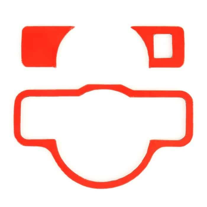 3 PCS Autoscheinwerfer-Schalttafel Carbonfaser-Aufkleber für Mercedes-Benz W204 – Bild 3