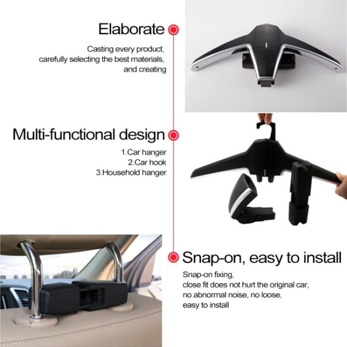 Kreative multifunktionale Auto-Auto-Sitzaufhängerhalterhaken-Clips für Taschen-Geldbörsen-Tuch – Bild 8