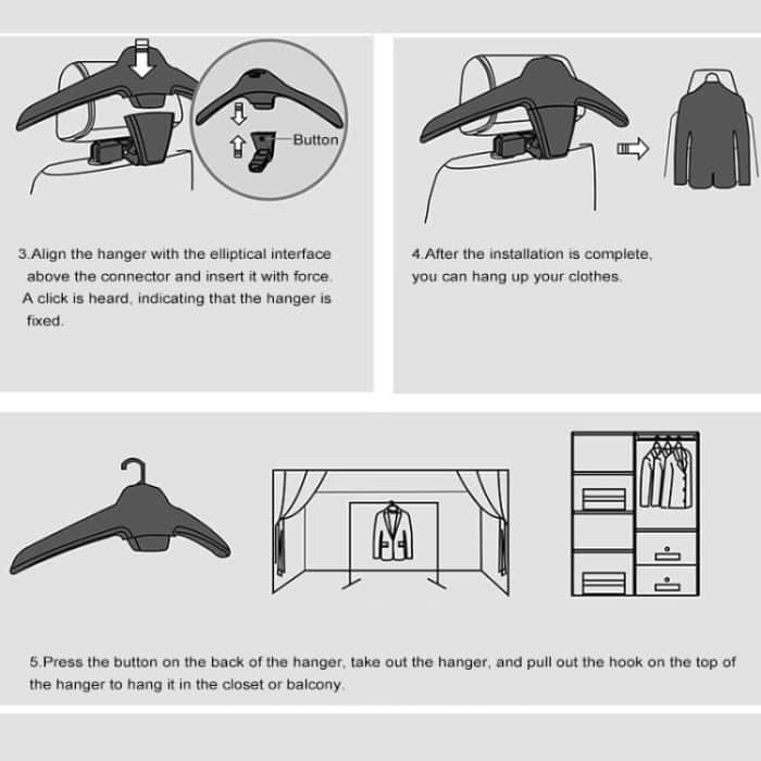 Kreative multifunktionale Auto-Auto-Sitzaufhängerhalterhaken-Clips für Taschen-Geldbörsen-Tuch – Bild 10