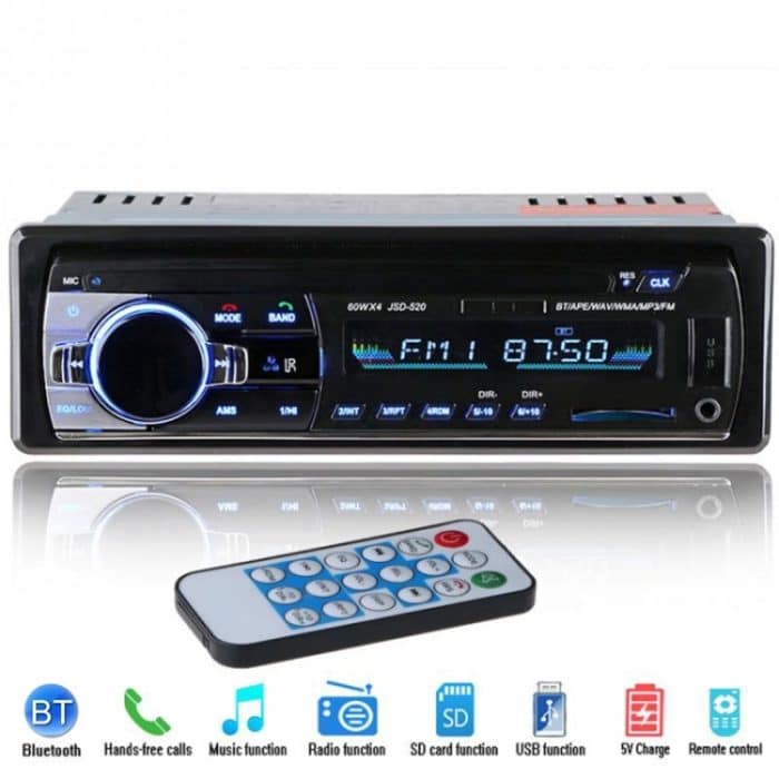 JSD-520 Autoradio Radio MP3 Audio Player Unterstützung Bluetooth Freisprechen / FM / USB / SD – Bild 2