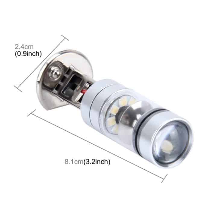 H1 100 W 850 LM 7000 K 20 SMD-2828-LEDs Auto-Nebelscheinwerfer, DC 12–24 V, H1 – Bild 5