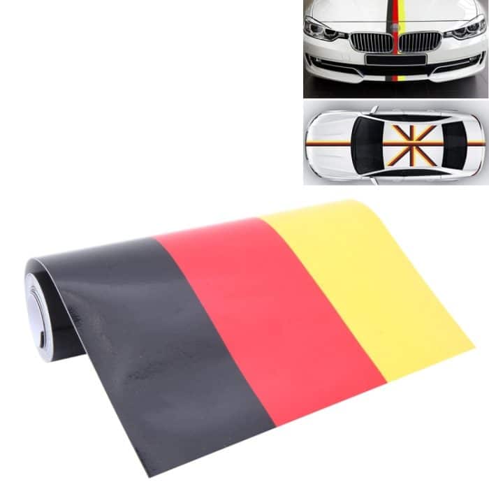 CMS22172.jpg 5m deutsche Flagge Auto Plastikfolie Aufkleber Aufkleber Film – Bild 1