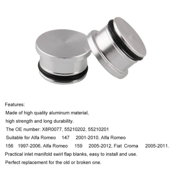 5 PCS Car Modified Einlasskrümmer Wirbelklappenrohlinge Ansaugkrümmerventil Zylinderkopfschraube X8R0077 / 55210202/55210201 für Alfa Romeo – Bild 5