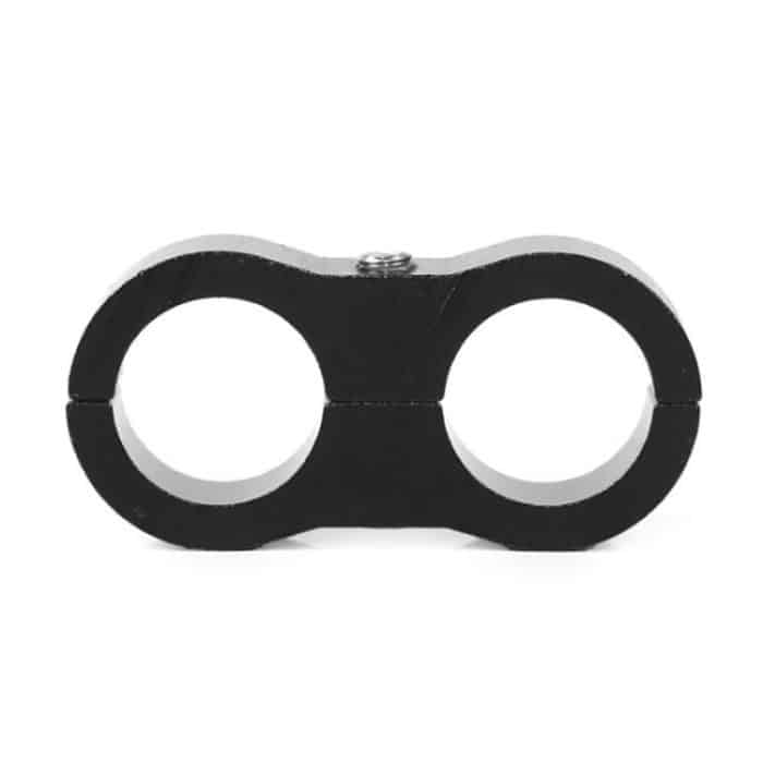 AN10 Automotive 2-Loch-Hochdruckschlauch-Befestigungsclip Auto-Schlauchklemme Aluminiumlegierungs-Clip-Schlauchabscheider, zufällige Farbabgabe – Bild 3