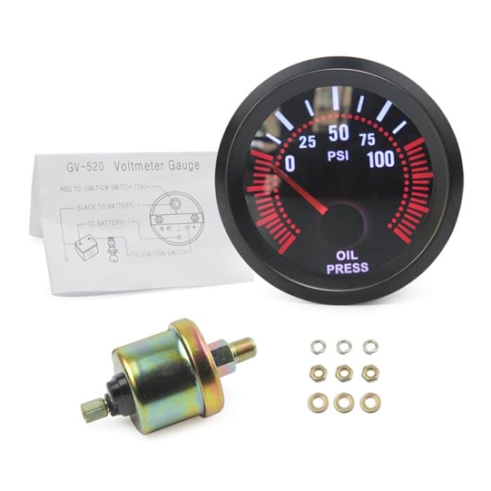 52mm 12V Universal Car Modified Oil Press Manometer – Bild 2