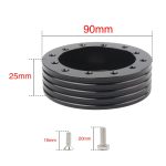 Autonabe für 6-Loch- auf 3-Loch-Lenkrad-Adapter-Boss-Kit, Lenkrad-Abstandsbolzen, Adapter (Black), Adapter (Silver) – Bild 6