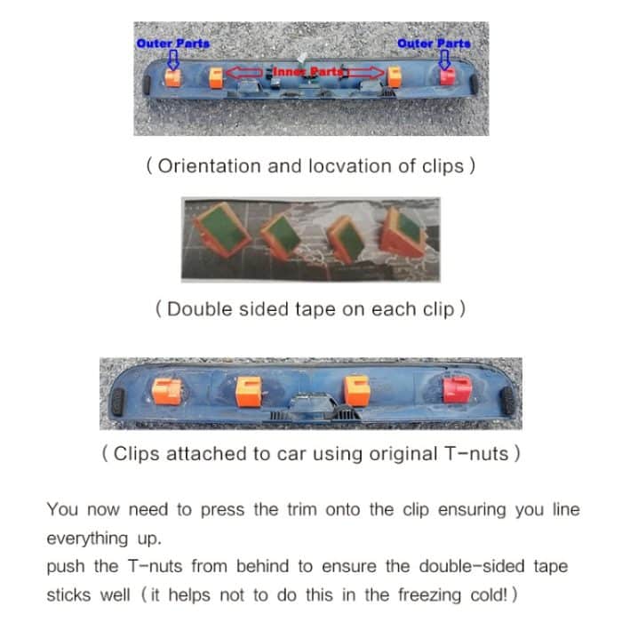 Reparaturclips für Heckklappengriff für Nissan Qashqai 2006 - 2013 – Bild 4