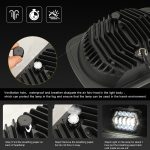 7 Zoll H4 DC 9V-30V 3000LM 6000K 30W IP67 8LED Lampenperlen Auto quadratische Form LED-Scheinwerferlampen für Jeep Wrangler – Bild 3