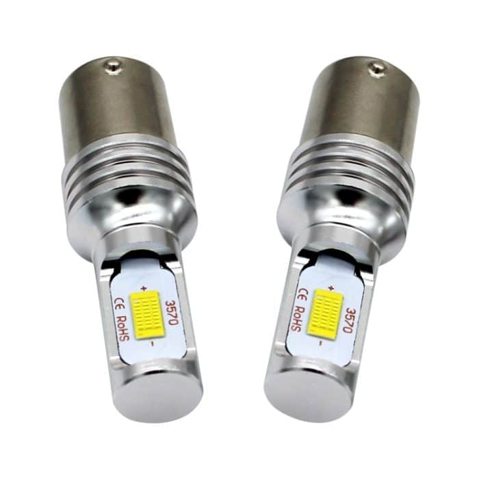 2 Stück Decode 1156/BA15S 72 W LED-Leuchtmittel, Auto-Blinker, Rückfahrlicht, DC 12–24 V, White, Yellow – Bild 2
