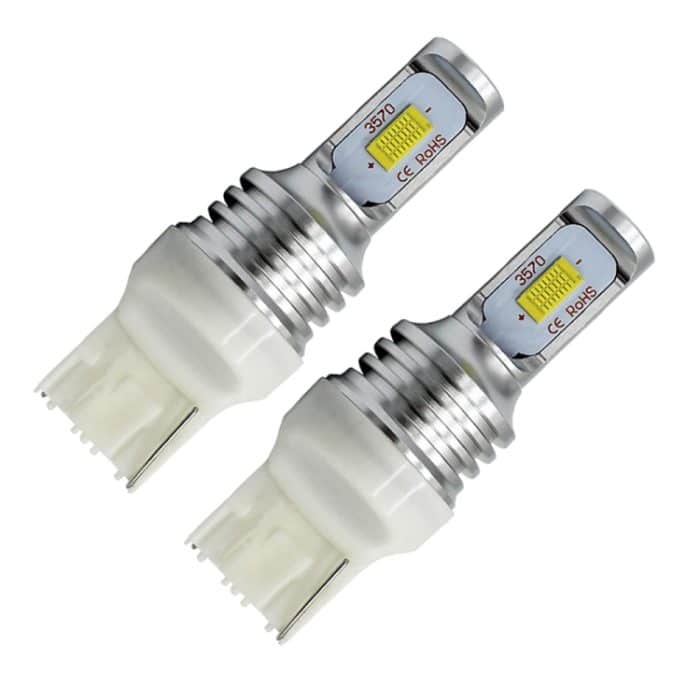 2 Stück T20/7440 72 W 1000 lm 6000–6500 K helles weißes Licht, Auto-Blinker-Backup-LED-Leuchtmittel, Rückfahrscheinwerfer, DC 12–24 V, T20/7440 Backup Light, T20/7440 – Bild 2