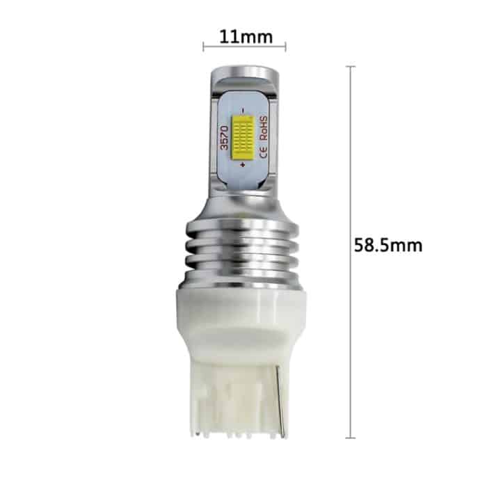 2 Stück T20/7440 72 W 1000 lm 6000–6500 K helles weißes Licht, Auto-Blinker-Backup-LED-Leuchtmittel, Rückfahrscheinwerfer, DC 12–24 V, T20/7440 Backup Light, T20/7440 – Bild 4